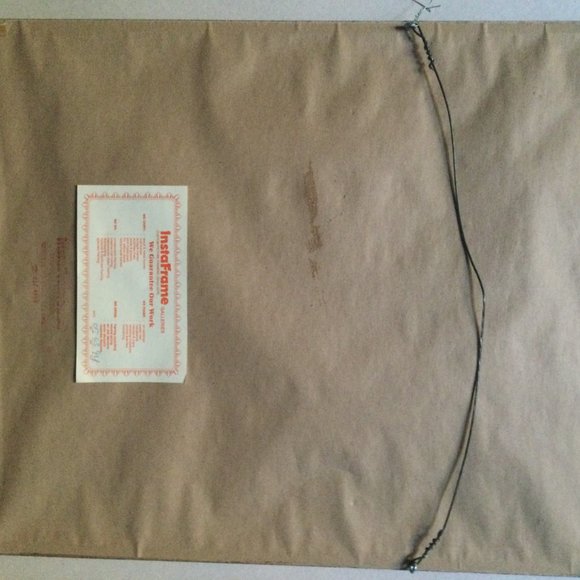 1994 Original painting on canvas board professionally framed flowers signed - Picture 4 of 4